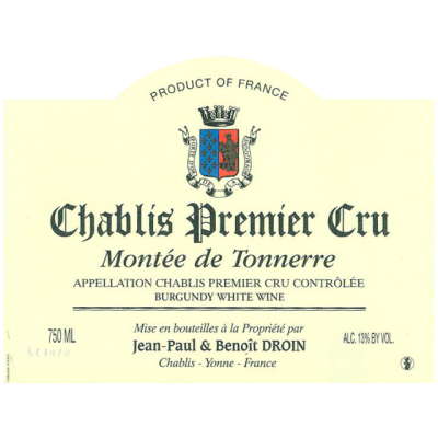 Jean-Paul Droin Chablis 1er Cru Montee de Tonnerre 2022 (6x75cl)
