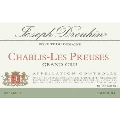 Joseph Drouhin Chablis Grand Cru Les Preuses 2022 (6x75cl)