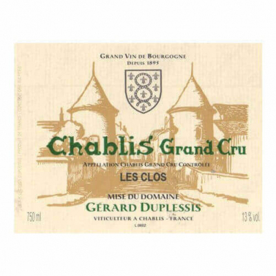Gerard Duplessis Chablis Grand Cru Les Clos 2019 (12x75cl)