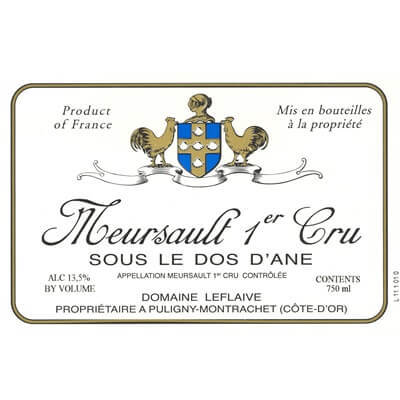 Leflaive Meursault 1er Cru Sous le Dos d'Ane 2022 (6x75cl)