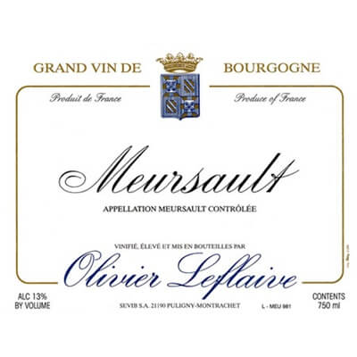 Olivier Leflaive Meursault 2022 (6x75cl)