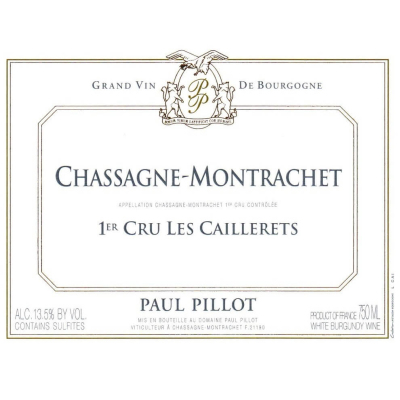 Paul Pillot Chassagne-Montrachet 1er Cru Les Caillerets 2022 (3x75cl)