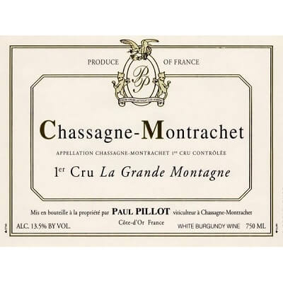 Paul Pillot Chassagne-Montrachet 1er Cru La Grande Montagne 2022 (1x75cl)