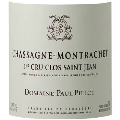Paul Pillot Chassagne-Montrachet 1er Cru Clos Saint Jean Blanc 2022 (7x75cl)