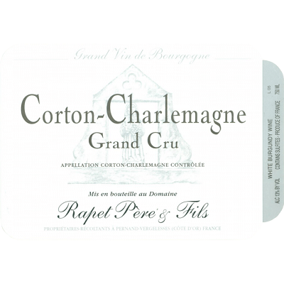 Rapet Pere & Fils Corton-Charlemagne Grand Cru 2018 (12x37.5cl)