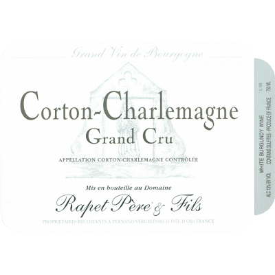 Rapet Pere & Fils Corton-Charlemagne Grand Cru 2022 (6x150cl)