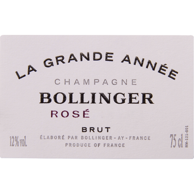 Bollinger La Grande Annee Rose 2005 (6x75cl)