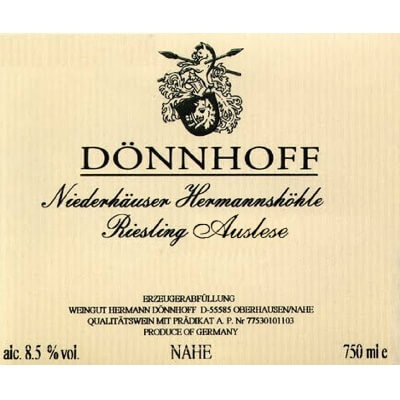 Donnhoff Niederhauser Hermannshohle Riesling Auslese Goldkapsel 2022 (6x75cl)