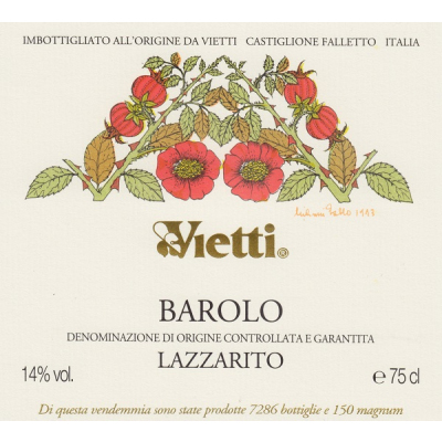 Vietti Barolo Lazzarito 2014 (6x75cl)