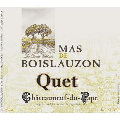 Mas de Boislauzon Chateauneuf-du-Pape Cuvee du Quet 2010 (6x75cl)