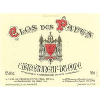 Clos des Papes Chateauneuf-du-Pape 2015 (3x150cl)