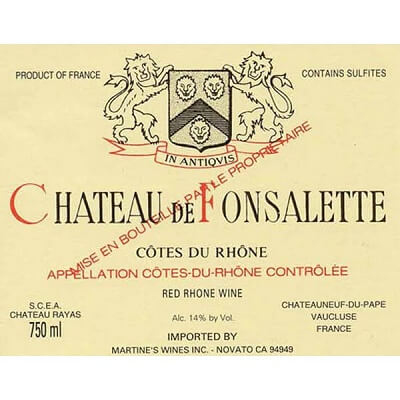 Fonsalette Cotes du Rhone 2008 (1x75cl)
