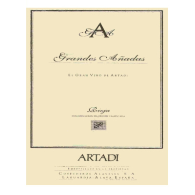 Artadi Rioja Grandes Anadas 2001 (1x900cl)