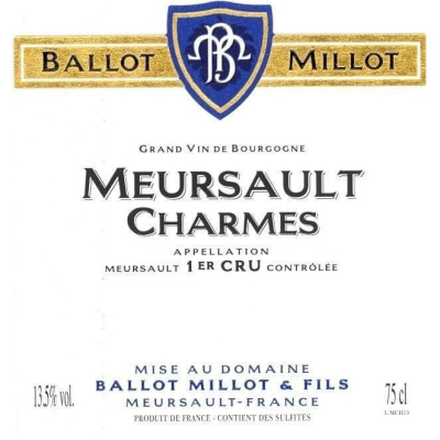 Ballot Millot Meursault-Charmes 1er Cru 2018 (1x75cl)