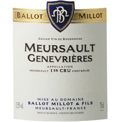 Ballot Millot Meursault 1er Cru Genevrieres 2022 (6x75cl)