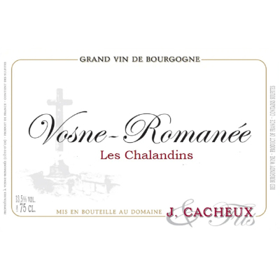 Jacques Cacheux Vosne Romanee Les Chalandins 2022 (6x75cl)