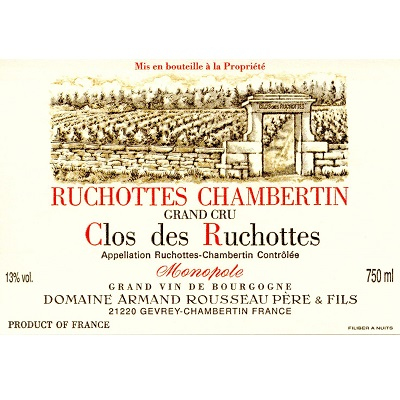 Armand Rousseau Ruchottes-Chambertin Grand Cru Clos des Ruchottes 2018 (6x75cl)