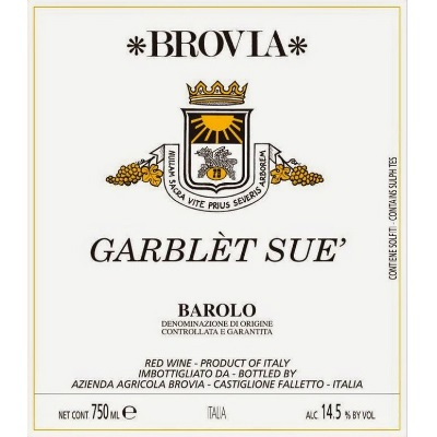 Brovia Barolo Garblet Sue 2011 (3x150cl)