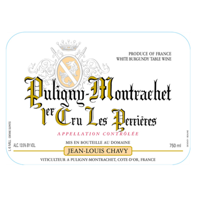Jean Louis Chavy Puligny-Montrachet 1er Cru Perrieres 2022 (12x75cl)
