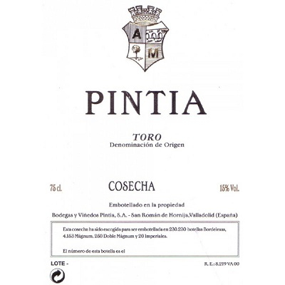 Vega Sicilia Pintia Toro 2013 (6x75cl)