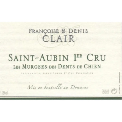 Francoise et Denis Clair Saint Aubin Murgers Dents Chien 2022 (1x75cl)