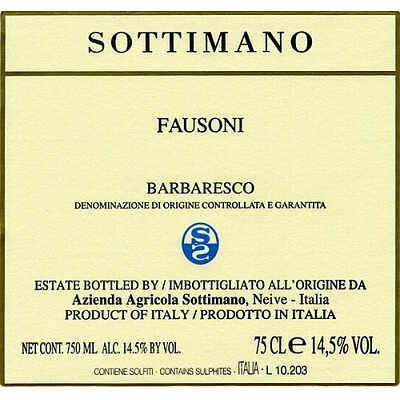 Sottimano Barbaresco Fausoni 1996 (1x75cl)