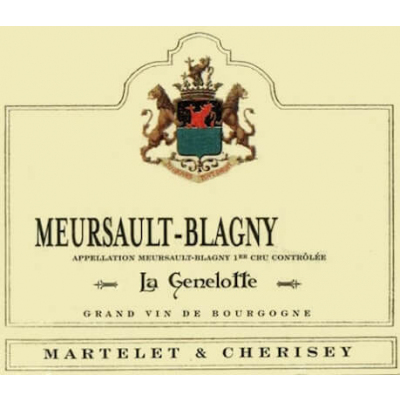 Comtesse de Cherisey Meursault 1er Cru Blagny La Genelotte 2018 (6x75cl)