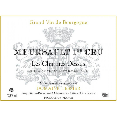 Arnaud Tessier Meursault 1er Cru Les Charmes Dessus 2018 (6x75cl)