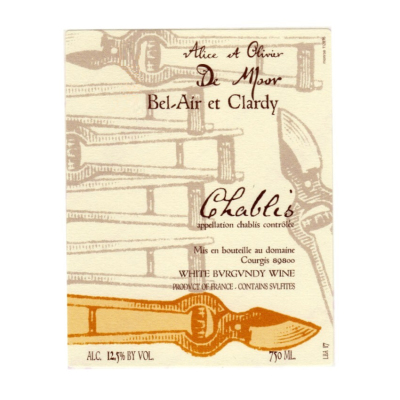 Alice & Olivier de Moor Chablis Bel Air Clardys 2022 (1x75cl)