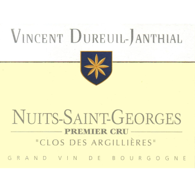 Vincent Dureuil Janthial Nuits Saint Georges 1er Cru Clos des Argillieres 2019 (1x75cl)