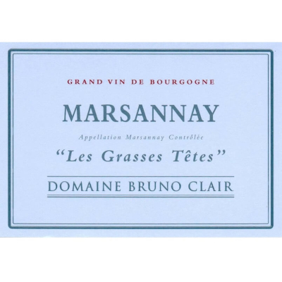 Bruno Clair Marsannay Les Grasses Tetes 2022 (1x150cl)