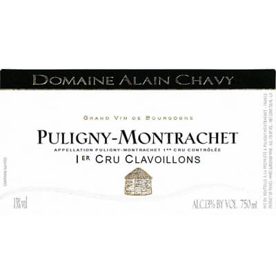 Alain Chavy Puligny-Montrachet 1er Cru Les Clavoillons 2022 (12x75cl)