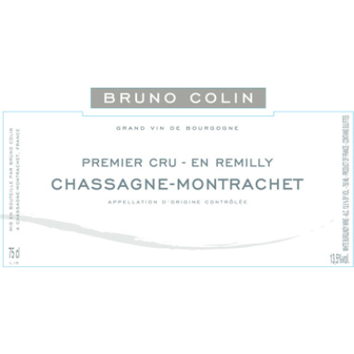 Bruno Colin Chassagne-Montrachet 1er Cru En Remilly 2022 (6x75cl)