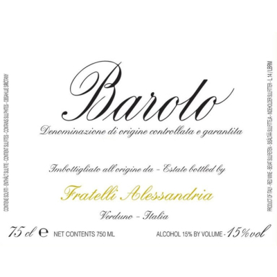 Fratelli Alessandria Barolo 2017 (1x150cl)
