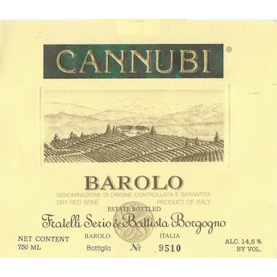 Serio e Battista Borgogno Barolo Cannubi 2017 (12x75cl)