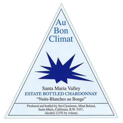 Au Bon Climat Chardonnay Nuits Blanches au Bouge 2020 (6x75cl)