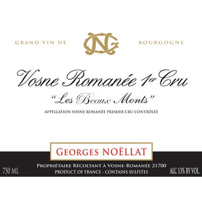 Georges Noellat Vosne-Romanee 1er Cru Les Beaux Monts 2022 (6x75cl)