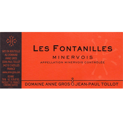 Anne Gros & Jean-Paul Tollot Minervois Les Fontanilles 2016 (12x75cl)