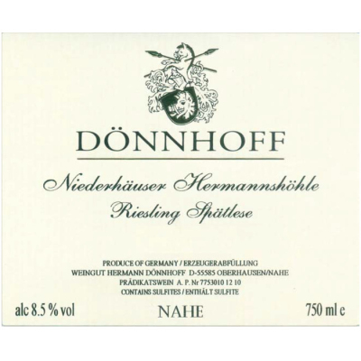 Donnhoff Niederhauser Hermannshohle Riesling Spatlese Alte  2014 (6x75cl)