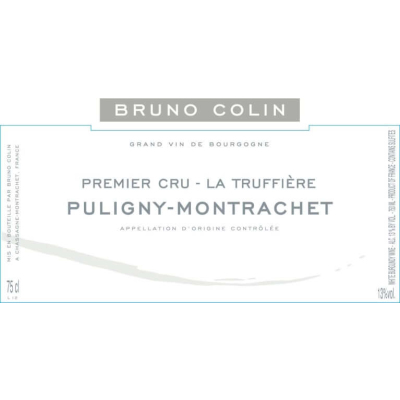 Bruno Colin Puligny-Montrachet 1er Cru La Truffiere 2018 (3x150cl)