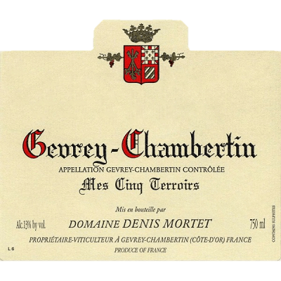 Denis Mortet Gevrey-Chambertin Mes Cinq Terroirs 2022 (3x150cl)