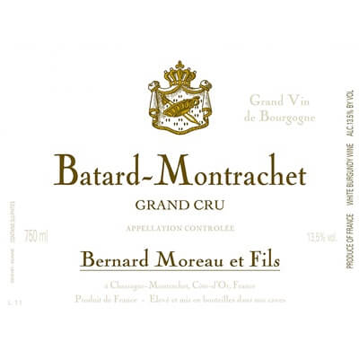 Bernard Moreau Bâtard-Montrachet Grand Cru 2013 (3x75cl)