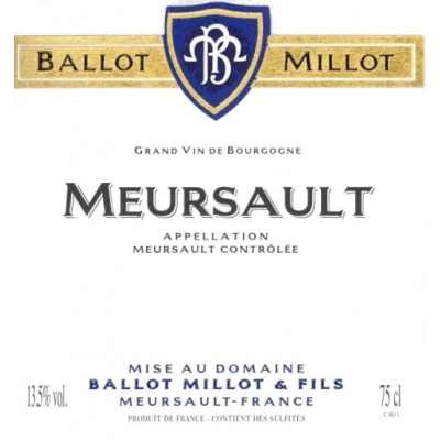 Ballot Millot Meursault Blanc 2019 (3x150cl)