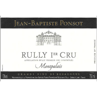 Jean Baptiste Ponsot Rully 1er Cru Montpalais 2022 (6x75cl)