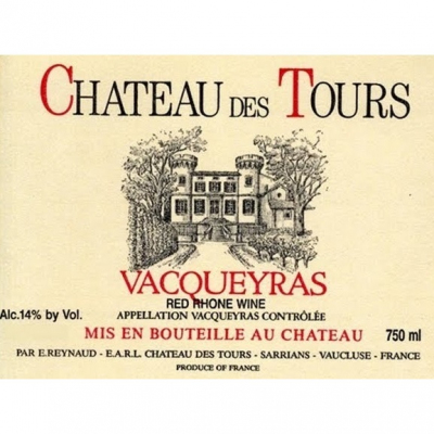 Chateau des Tours Vacqueyras 2012 (12x75cl)