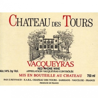 Chateau des Tours Vacqueyras 2010 (12x75cl)