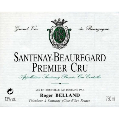 Roger Belland Santenay 1er Cru Beauregard Blanc 2022 (6x75cl)