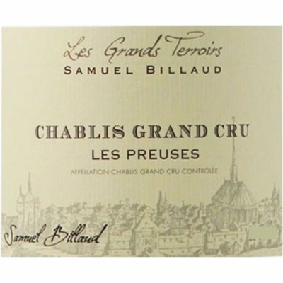 Samuel Billaud Chablis Grand Cru Preuses 2022 (1x75cl)
