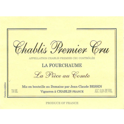 Jean-Claude Bessin Chablis Fourchaume Piece Comte 2018 (12x75cl)