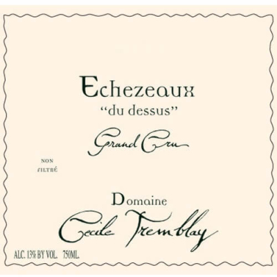 Cecile Tremblay Echezeaux Grand Cru Echezeaux du Dessus 2022 (1x75cl)
